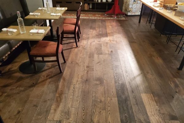 Hardwood Flooring in cafe: Timeless Elegance and Durability​
