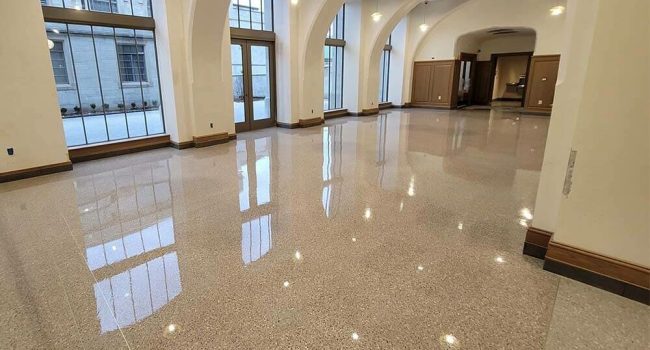 Terrazzo flooring for museum and galleries in melbourne