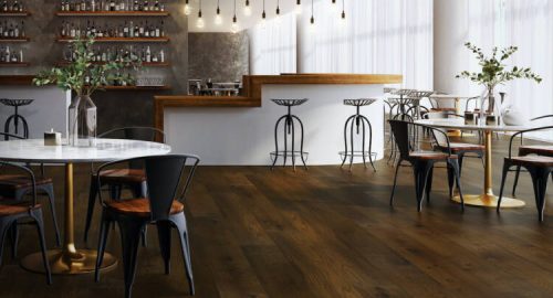 Luxury Vinyl Plank flooring cafe in melbourne